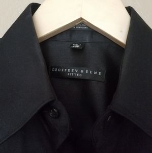 Black long sleeve shirt for men by Geoffrey Beene